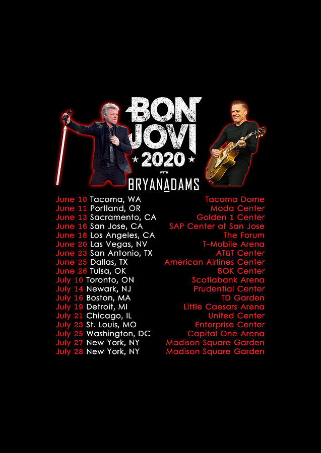 bon jovi tour schedule