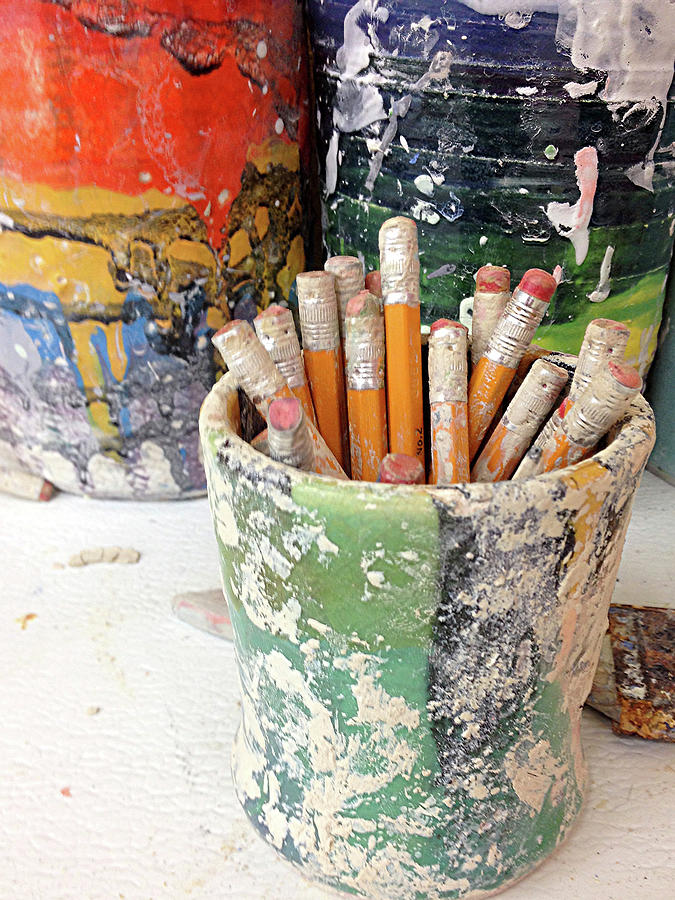 Pot of Pencils Photograph by Vanessa Thomas