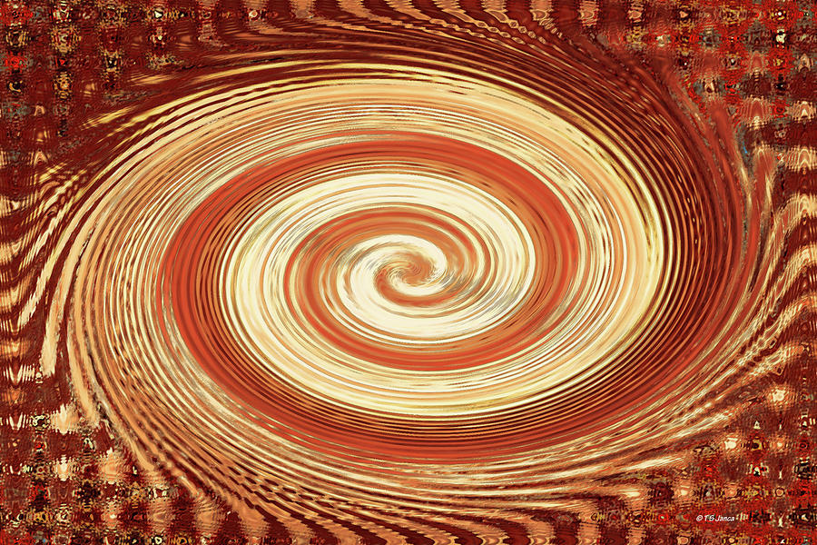 Pot Of Plums Abstract  Digital Art by Tom Janca