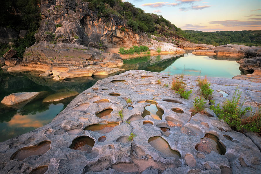 Potholes at Pedernales Photograph by Slow Fuse Photography