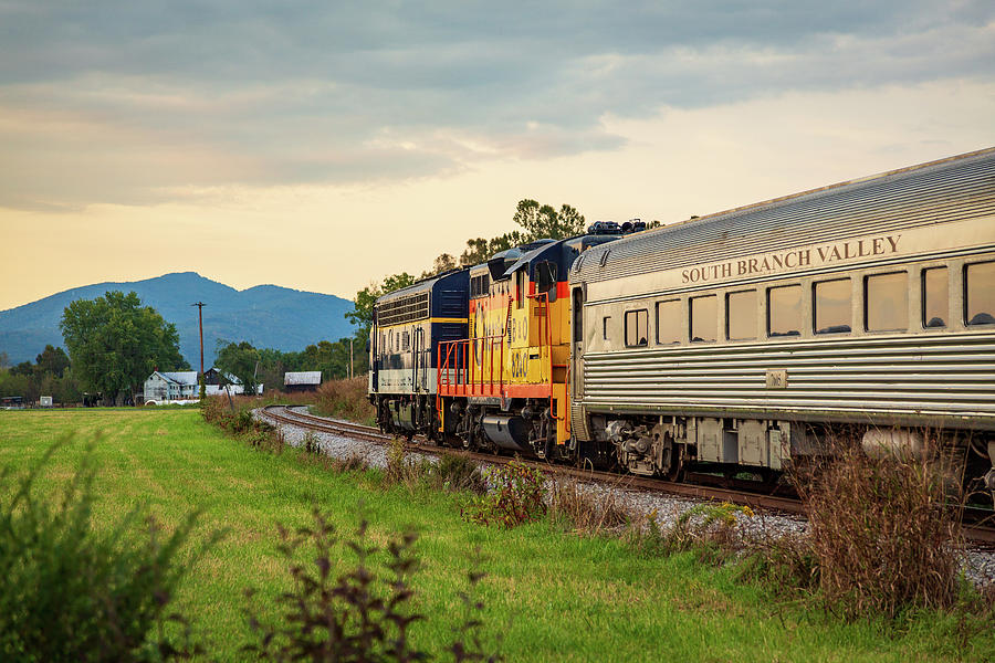 Potomac Eagle train in the evening Photograph by Steven Heap