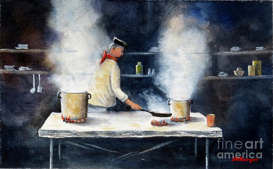 Pots and Pans Painting by Joseph Burger