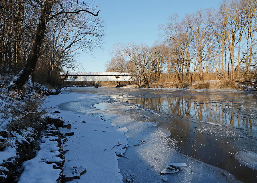 Potter's Covered Bridge 94, Indiana Photograph by Steve Gass | Fine Art ...