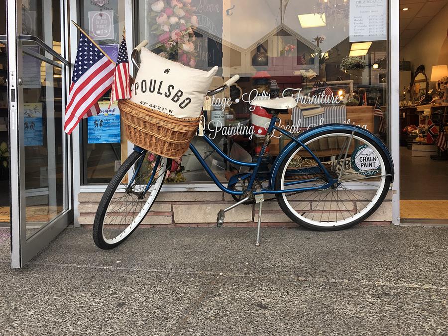 Poulsbo Bicycle  Photograph by Jerry Abbott
