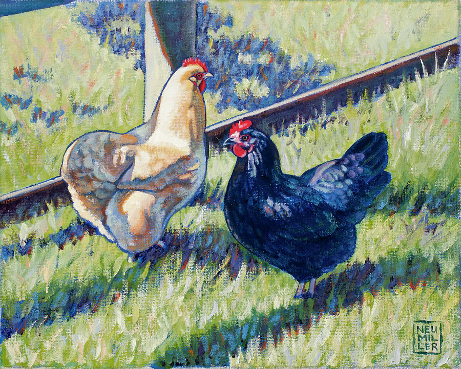 Poultry Yin and Yang Painting by Stacey Neumiller