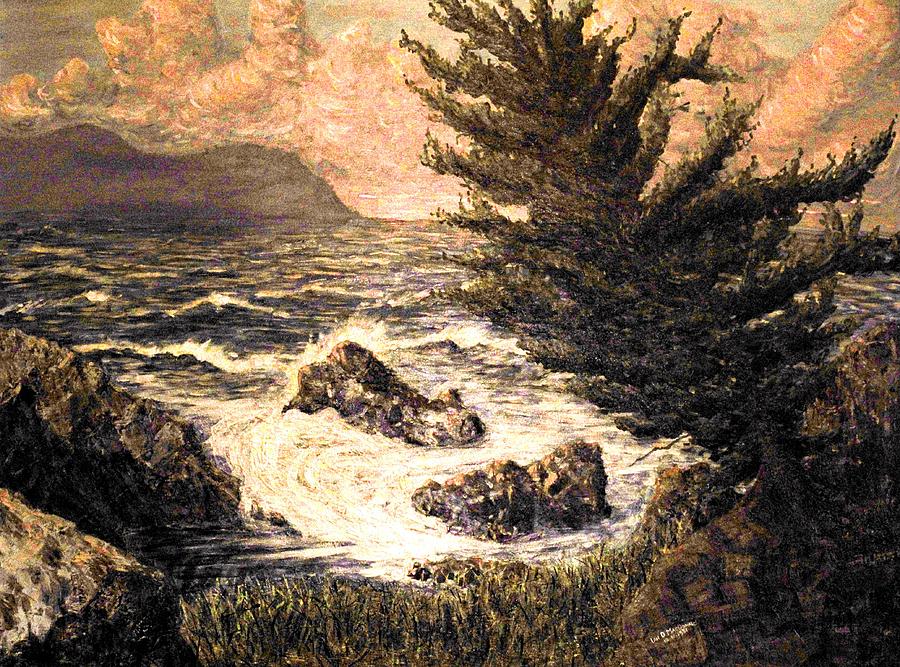 Landscape Painting - Pounding Surf by Ian  MacDonald
