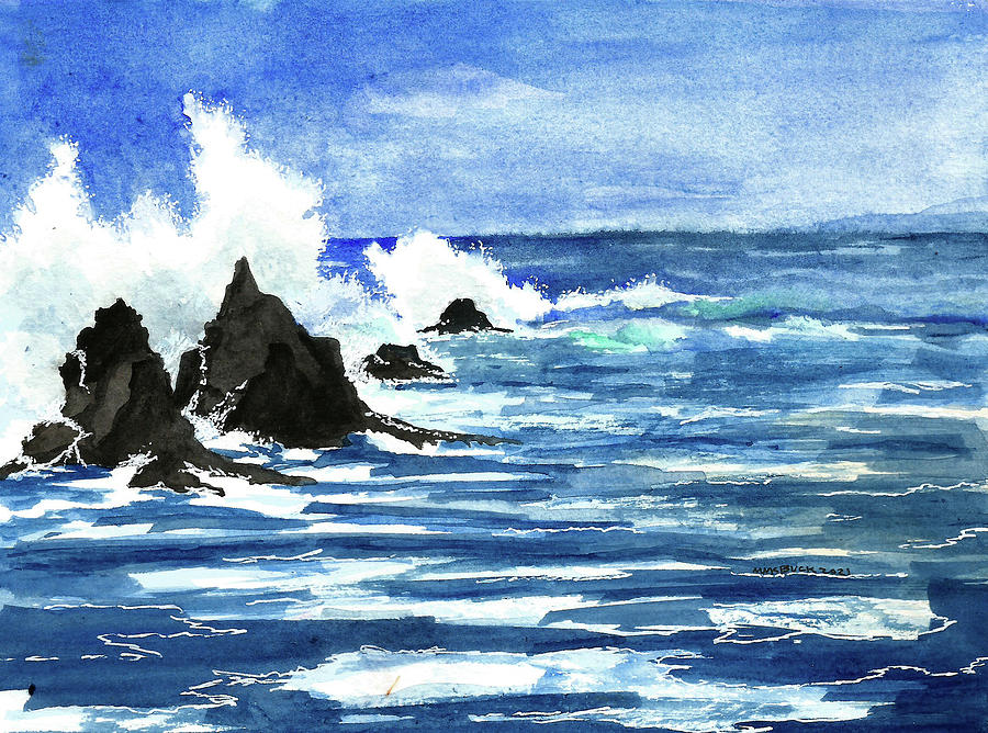 Pounding Surf Painting