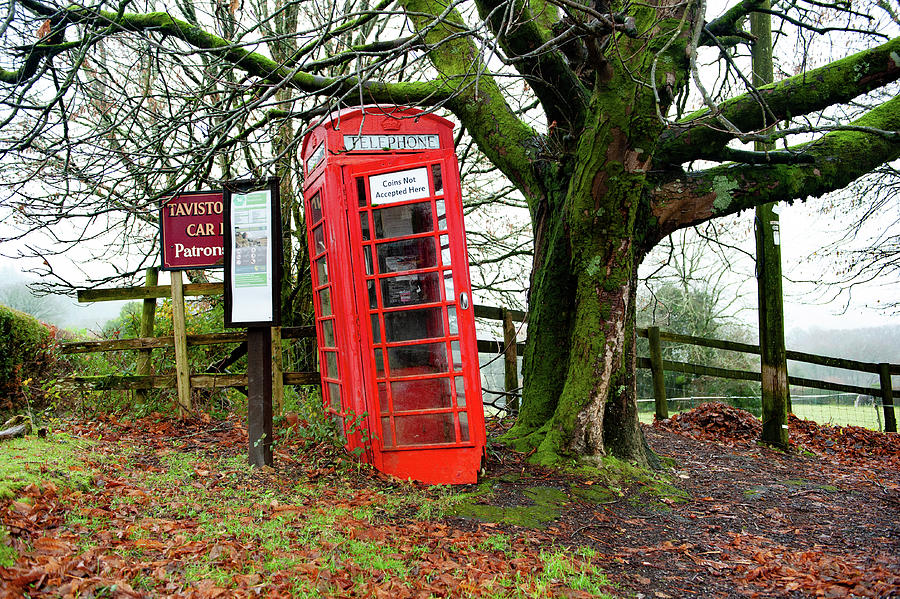 Poundsgate Red Telephone Box Dartmoor Photograph