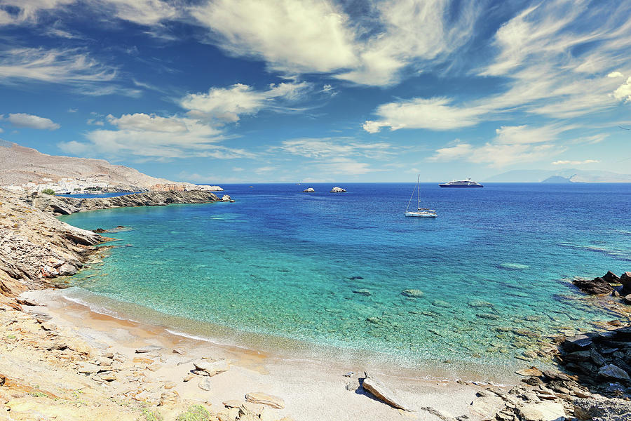 Pountaki beach of Folegandros, Greece Photograph by Constantinos Iliopoulos