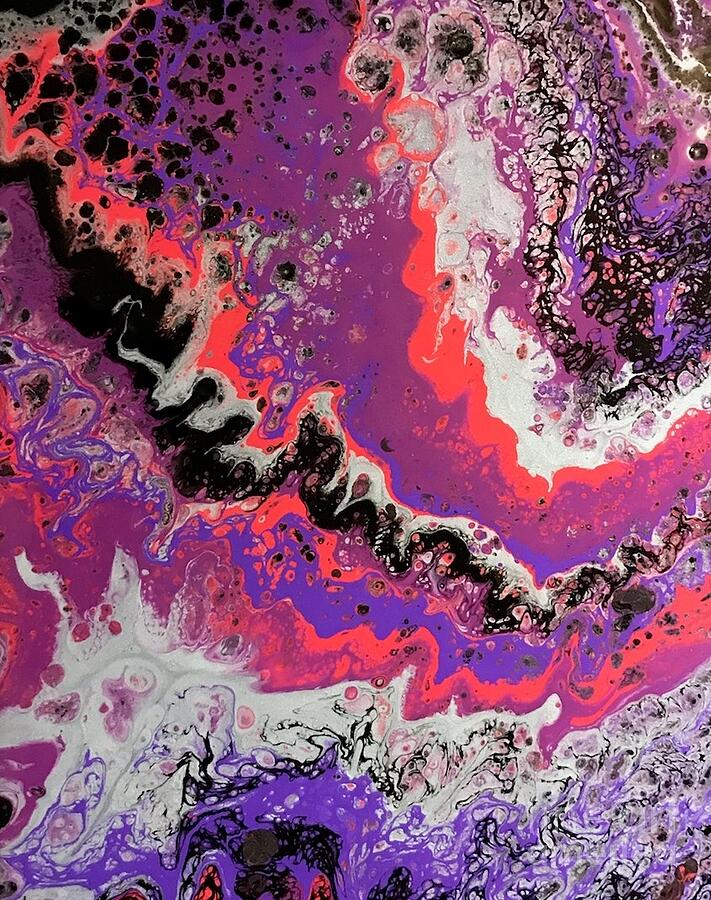 Pouring Fluid #65 Painting by Teresa Mel - Fine Art America