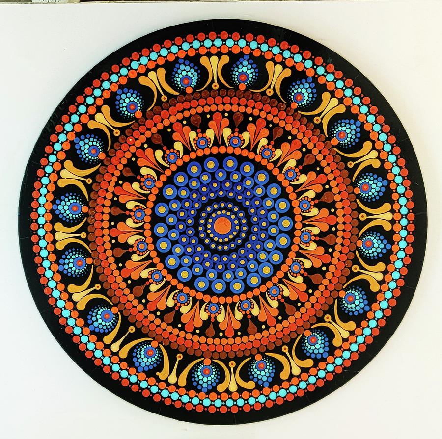 Power Mandala Painting by Rajeev Verma - Fine Art America