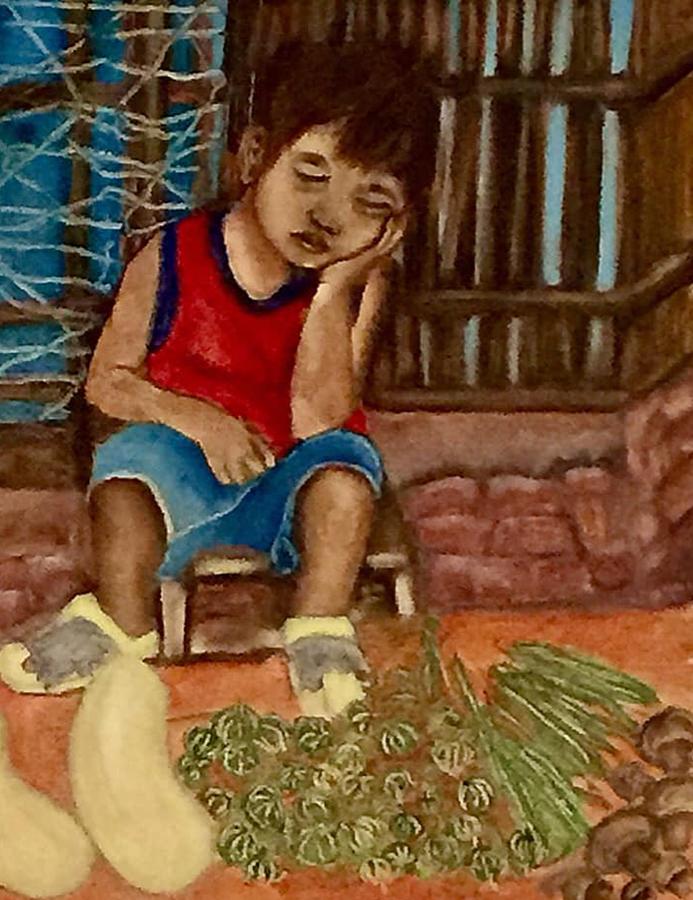 Power nap Painting by Lakshmi Rajagopal Power nap Painting by Lakshmi Rajagopal