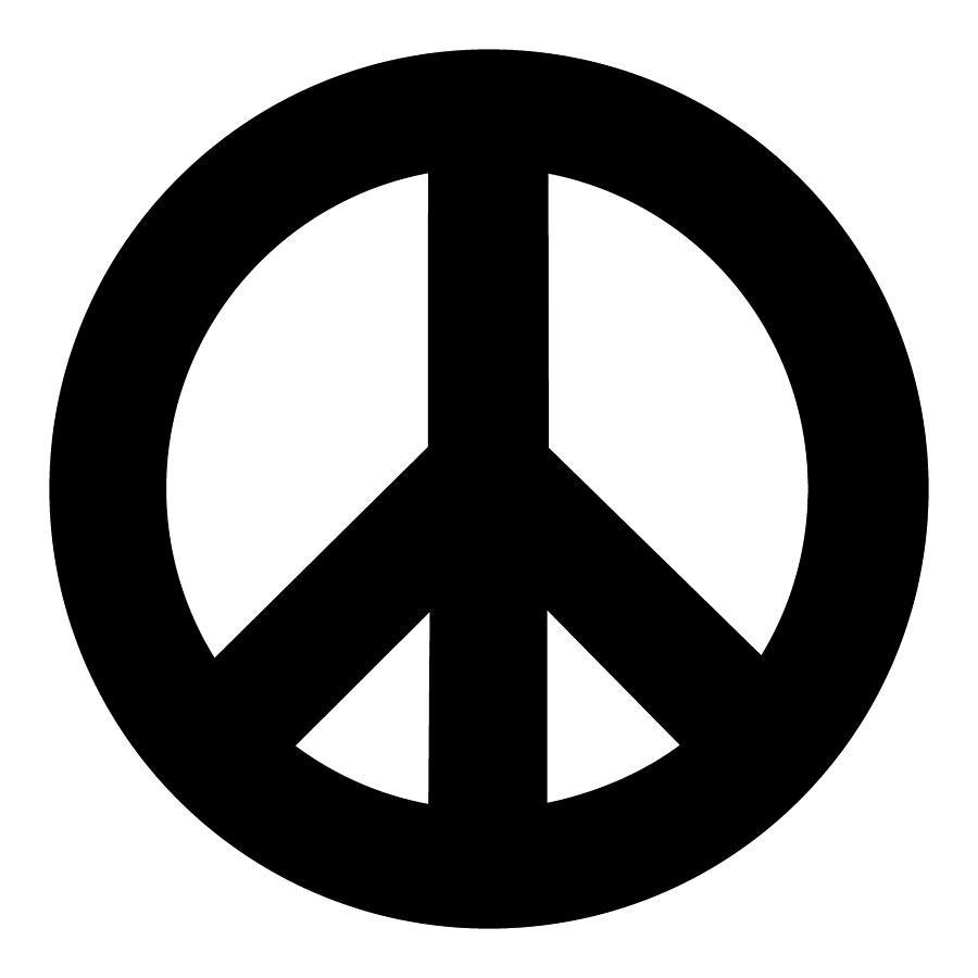 Power of Peace, Power of Love Peace Symbol Black, Super Sharp PNG  Drawing by Kathy Anselmo