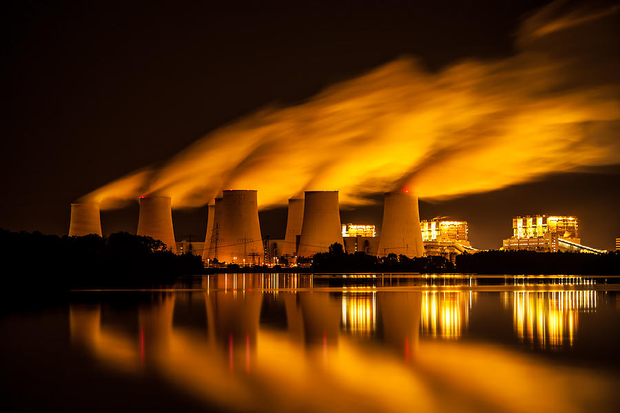 Power Plant - long exposure Photograph by Querbeet