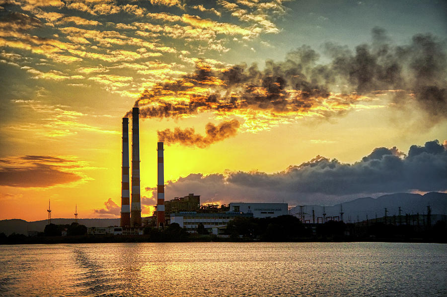 Power plant pollution Photograph by Micah Offman