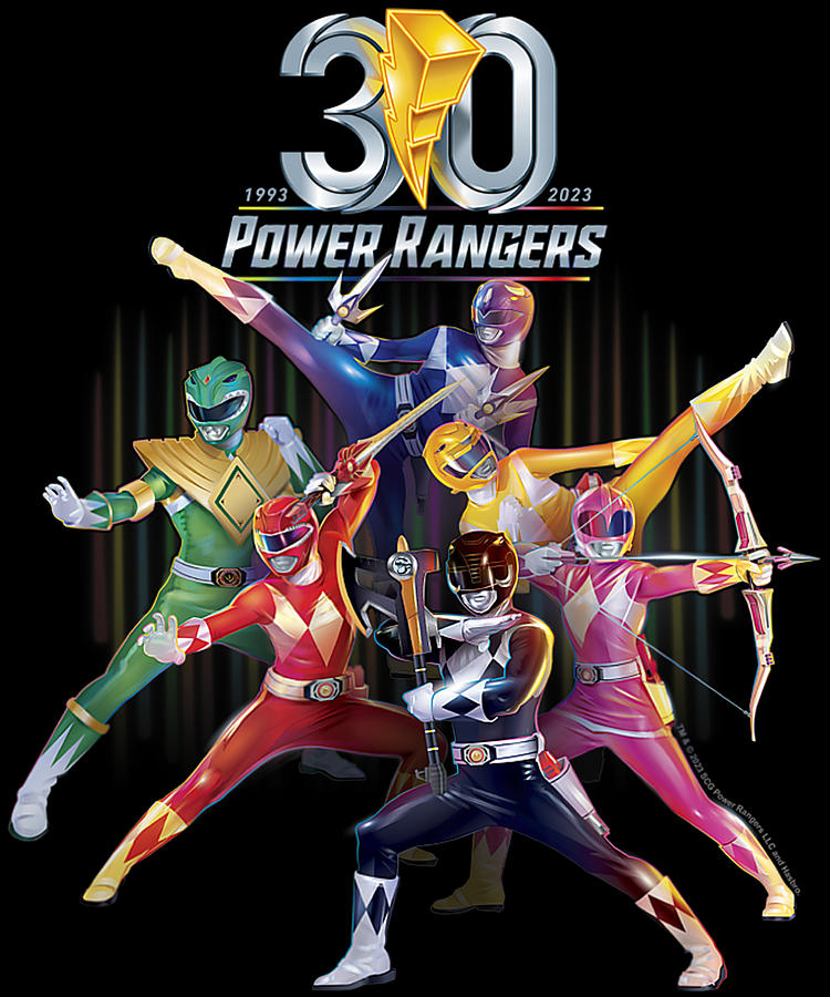 Power Rangers 30th Anniversary Mighty Morphin Mixed Media by Power ...