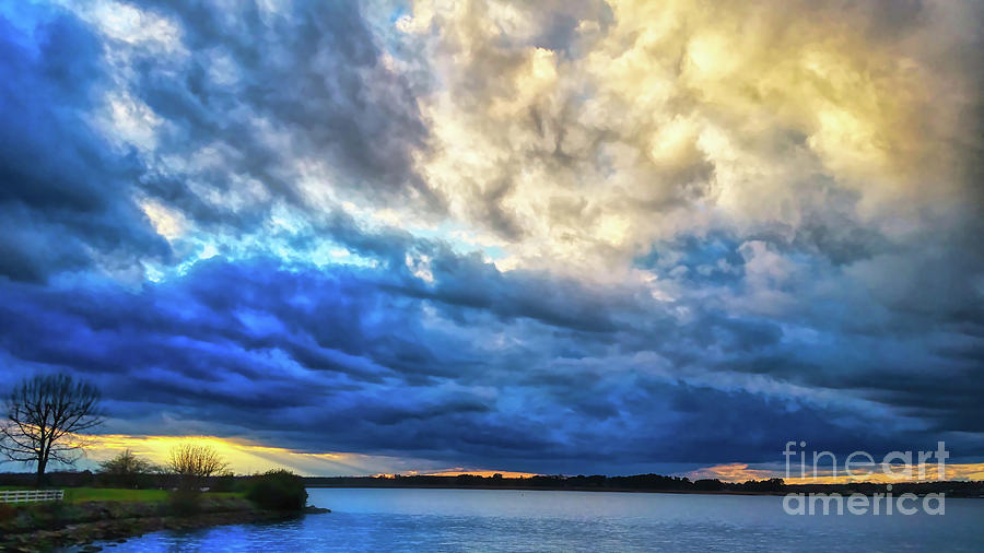 Powerful Clouds over Lake Norman Photograph by Amy Dundon
