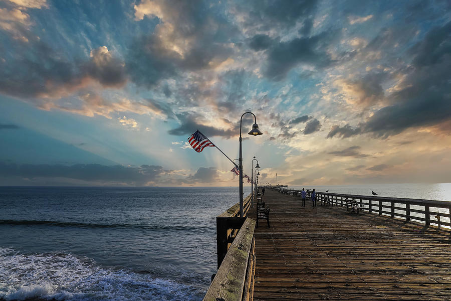 Powerful Clouds Over Ventura Pier Photograph by Marcus Jones