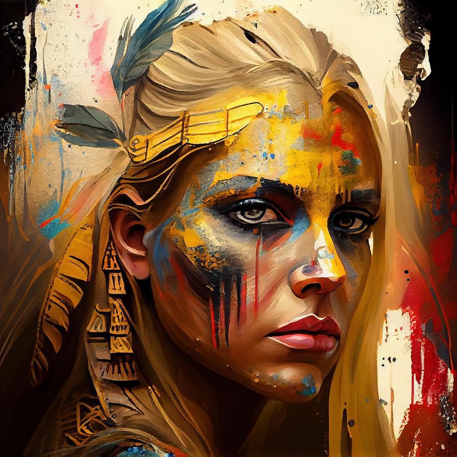 Powerful Warrior Woman #2 Digital Art by Chromatic Fusion Studio - Fine ...