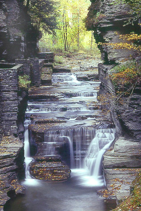 Upper Falls Treman State Park Photograph by Jerry Griffin