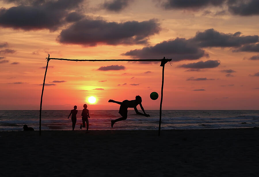 Sunset Photograph - Practice Troncones, Mexico by William Mertz Photography