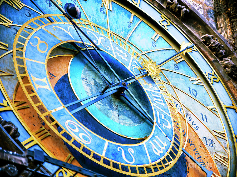 Prague Astronomical Clock Time Photograph by John Rizzuto