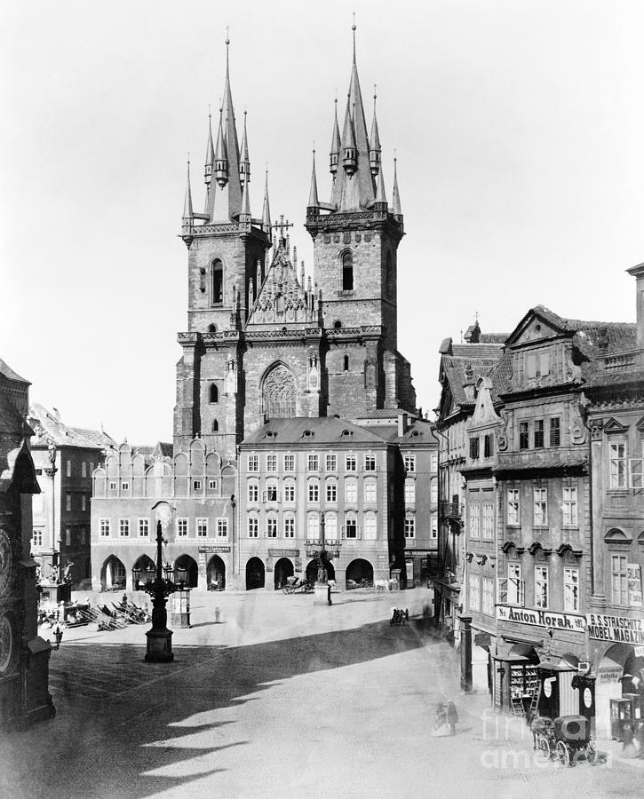 Church of Our Lady before Tyn, Prague Photograph by Granger