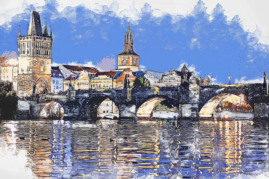 Prague, Czech Republic - 15 Painting by AM FineArtPrints