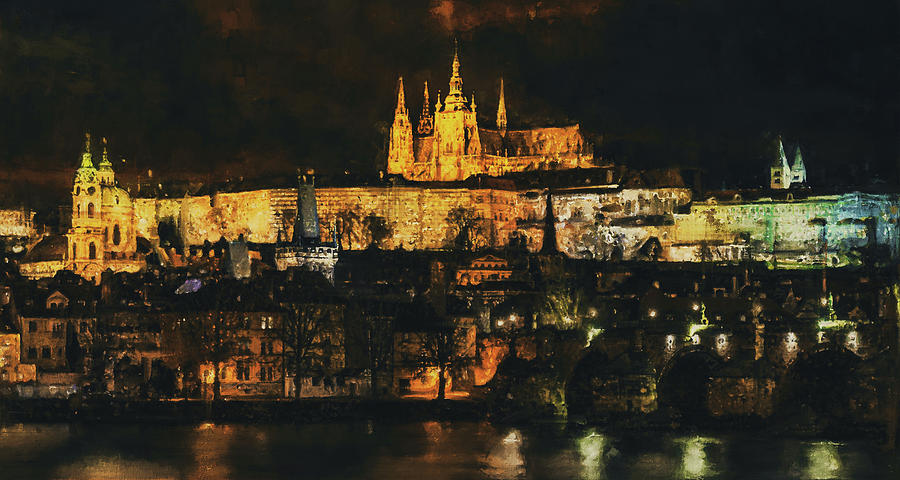Prague, Czech Republic - 22 Painting by AM FineArtPrints