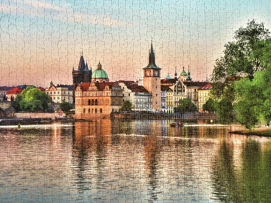 Prague Finished Puzzle Photograph by Sharon Popek