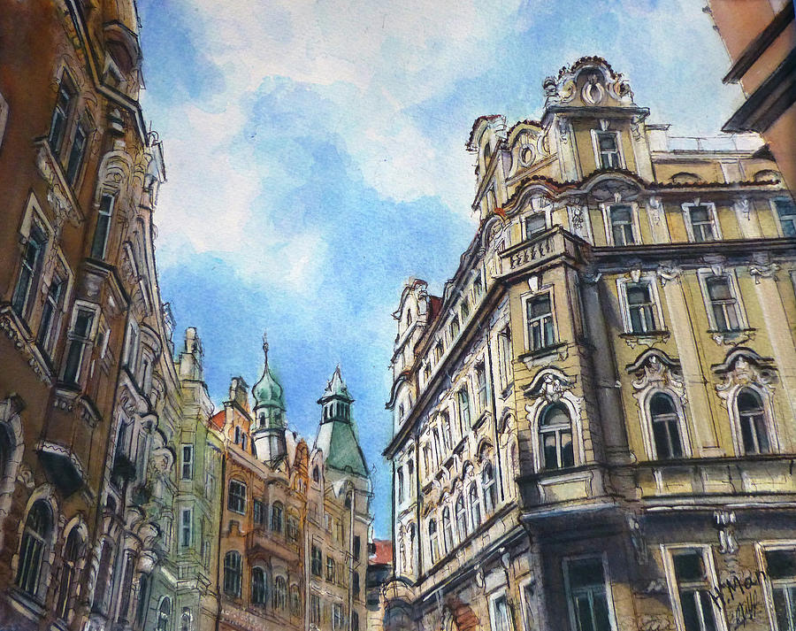 Prague IV Painting by Henrieta Maneva