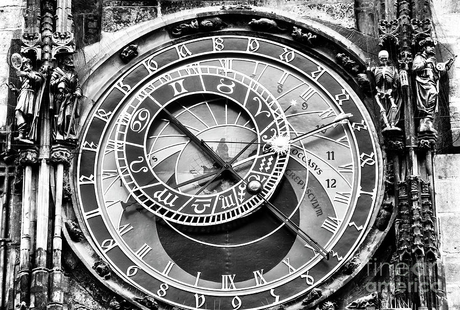 Prague Orloj Time in Old Town Square Czech Republic Photograph by John Rizzuto