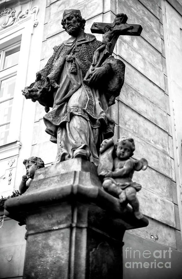 Prague Saints in the Castle District Photograph by John Rizzuto