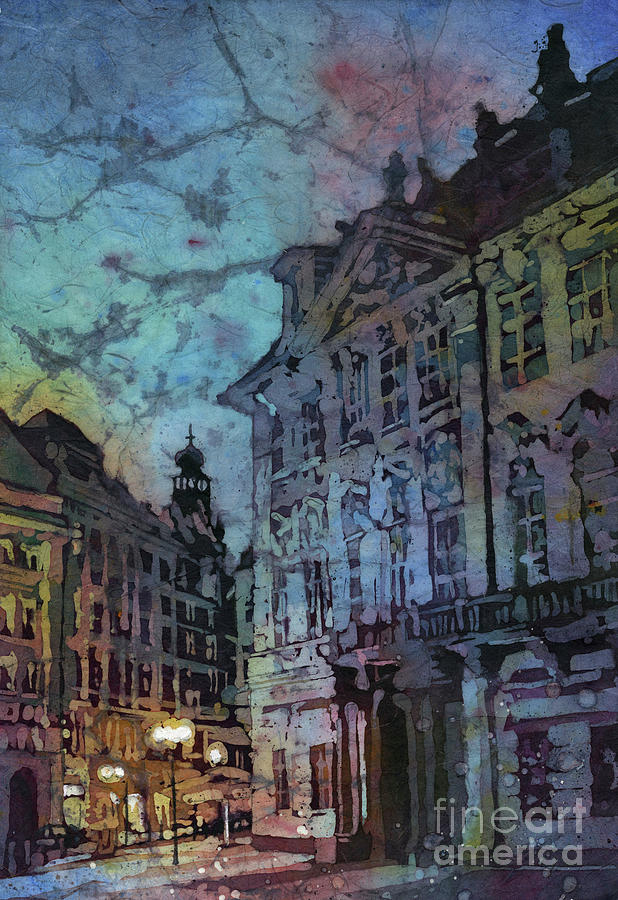 Prague Street Painting by Ryan Fox