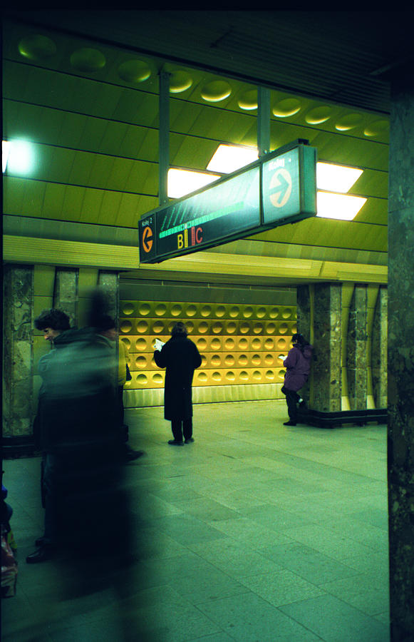 Prague Subway Station Underground Photograph
