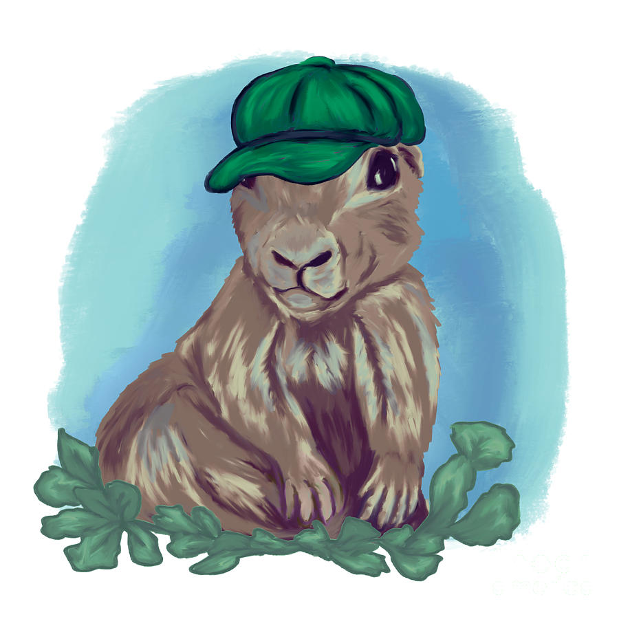 Prairie dog with hat Digital Art by Antiope Art - Fine Art America