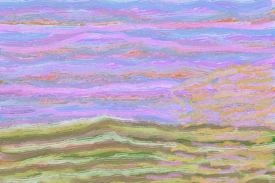 Prairie Field At Sunrise Digital Art