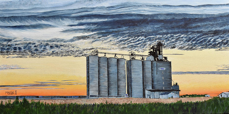Prairie Grain Painting by Marilyn McNish