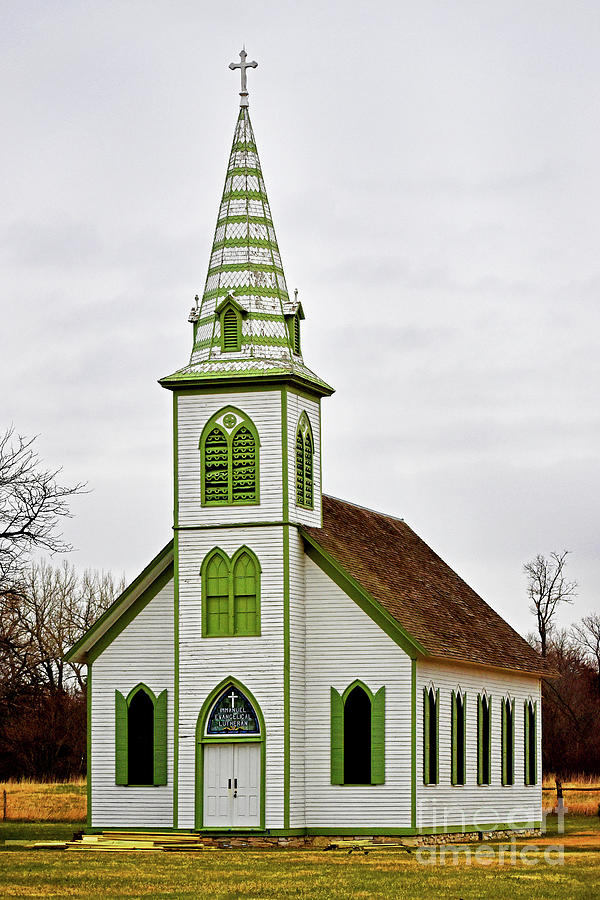 Prairie Pioneer Church Photograph by Linda Brittain