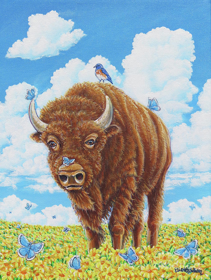 Prairie Protector Painting by Elisabeth Sullivan