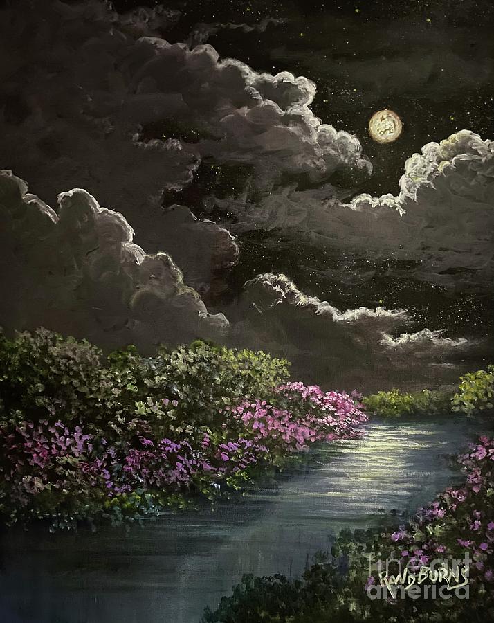 The Essential Moonlight  Painting by Rand Burns