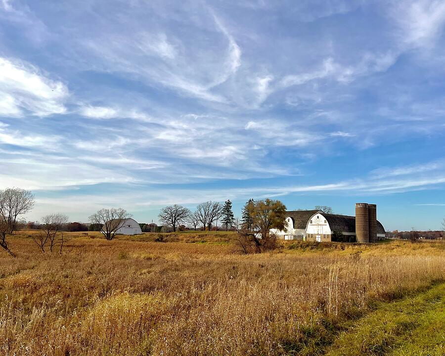 Prairie Sky, Barns Photograph by Sarah Lilja Prairie Sky, Barns Photograph by Sarah Lilja