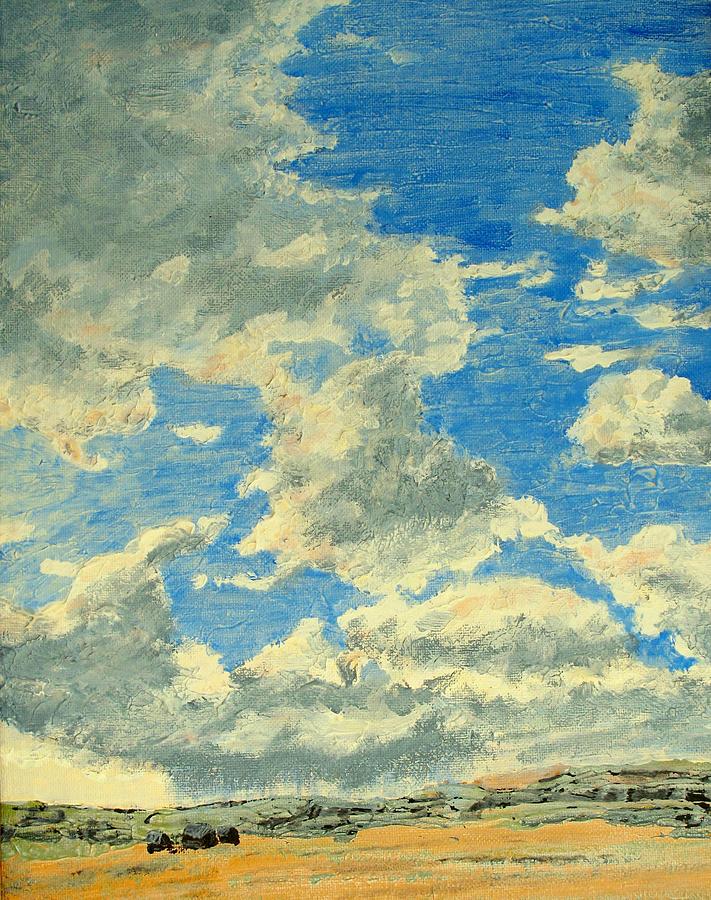 Prairie Storm Coming Painting by Ian  MacDonald