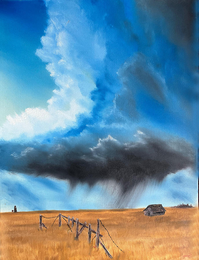 Prairie Storm Painting by Ken Stark - Fine Art America