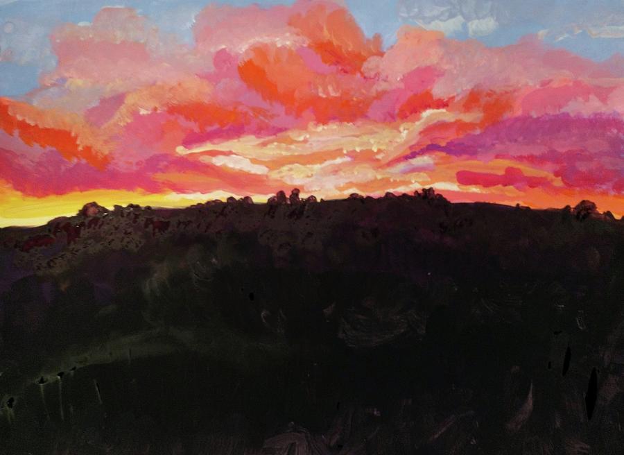 Prairie Sunset Painting By Jera Winters Fine Art America