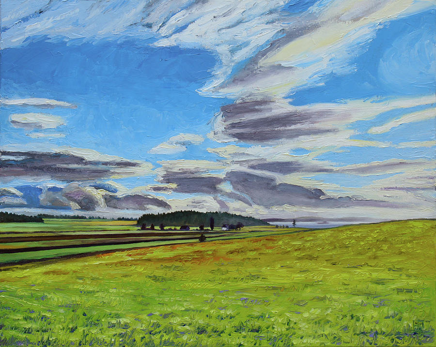 Prairie View Painting by Stacey Neumiller