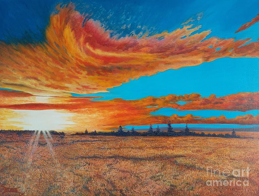 Prairie Warmth Painting by Blaine Filthaut