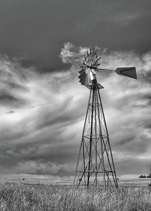 Prairie Windmill Photograph by Bob Falcone