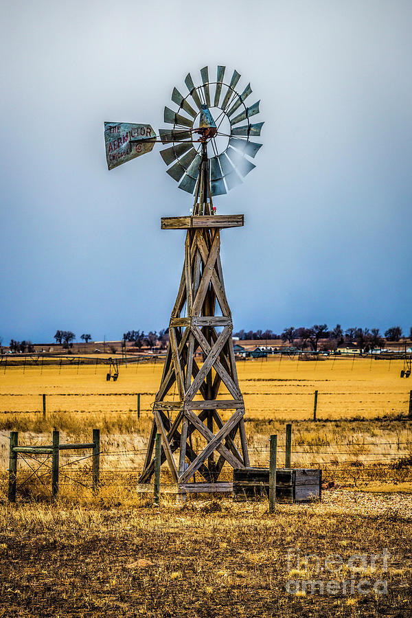 Prairie Windmill In The Sun Photograph by Jon Burch Photography