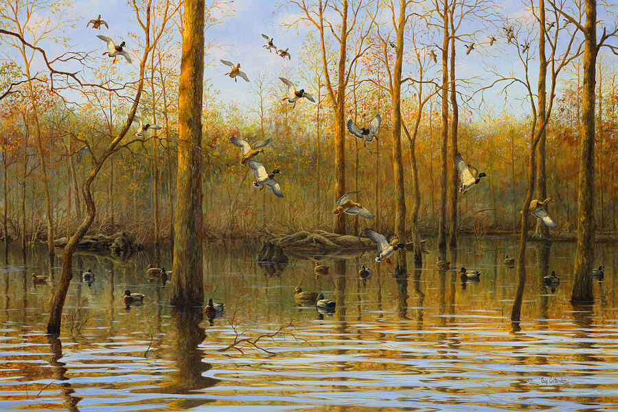Prairie Wings Painting by Guy Crittenden
